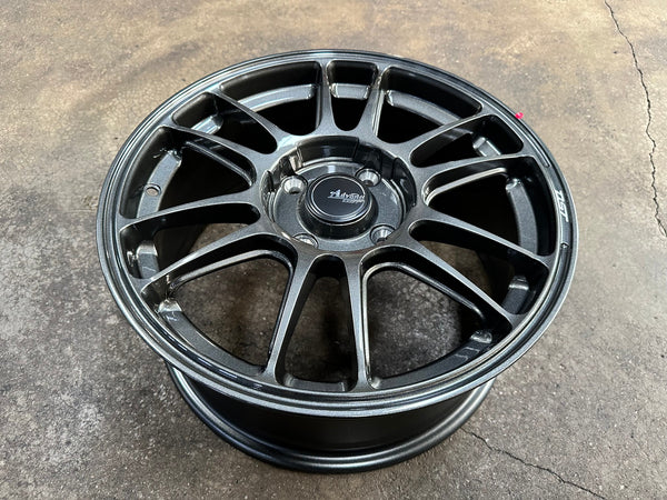 New 16X7 ET40 Advanti Ameros Rim (4 wheel) Gloss Gunmetal 4X114.3