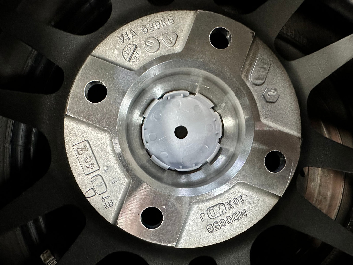 New 16X7 ET40 Advanti Ameros Rim (4 wheel) Gloss Gunmetal 4X114.3