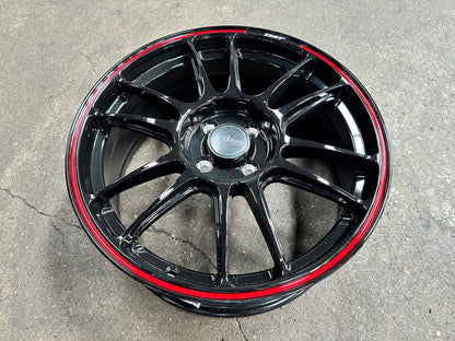 New 17X7 ET40 Advanti Ameros Rim (4 wheel) Gloss Black 4X100
