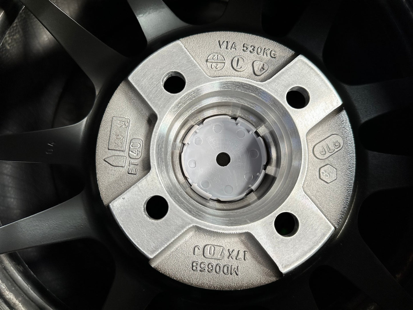 New 17X7 ET40 Advanti Ameros Rim (4 wheel) Gloss Black 4X100