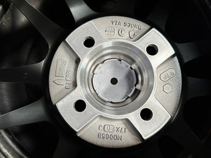 New 17X7 ET40 Advanti Ameros Rim (4 wheel) Gloss Black 4X100