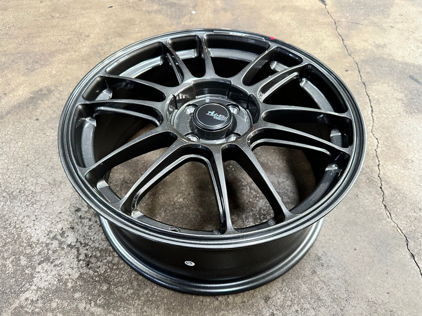 New 17X7 ET40 Advanti Ameros Rim (4 wheel) Gloss Gunmetal 4X100