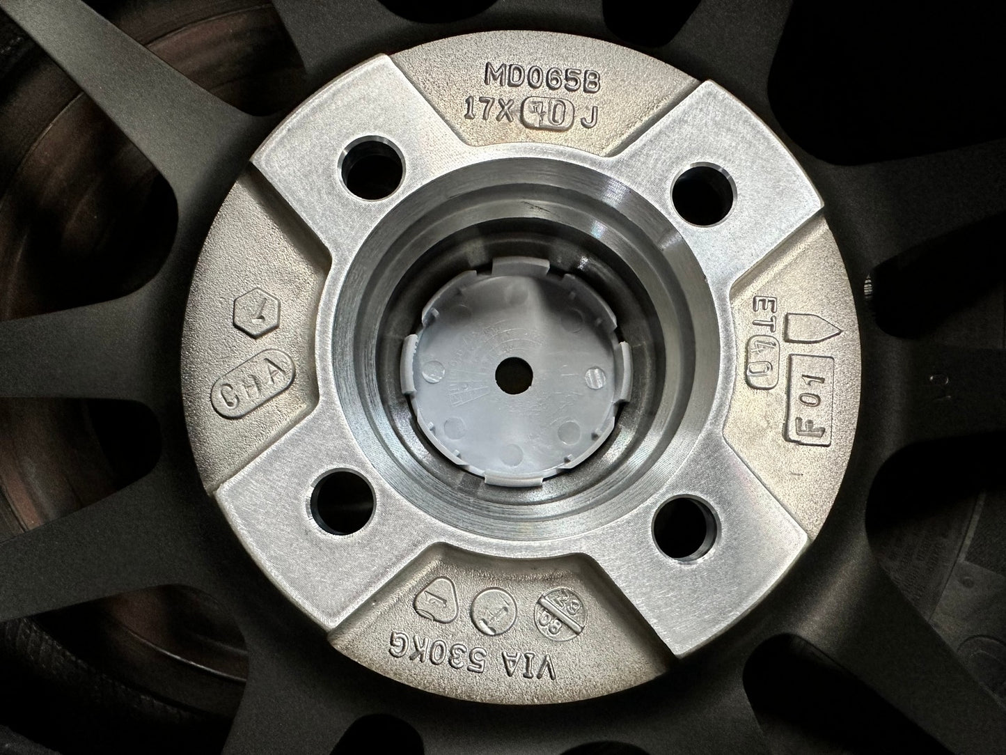 New 17X7 ET40 Advanti Ameros Rim (4 wheel) Gloss Gunmetal 4X100