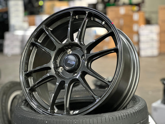 New 17X7 ET40 Advanti Ameros Rim (4 wheel) Gloss Gunmetal 4X114.3