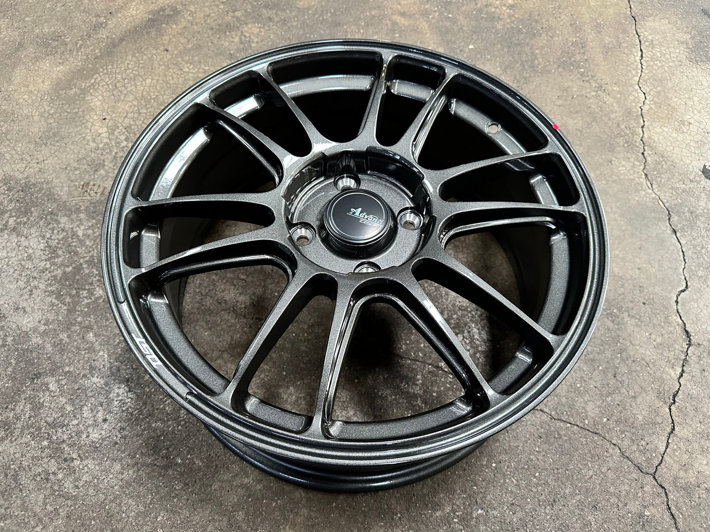 New 17X7 ET40 Advanti Ameros Rim (4 wheel) Gloss Gunmetal 4X114.3