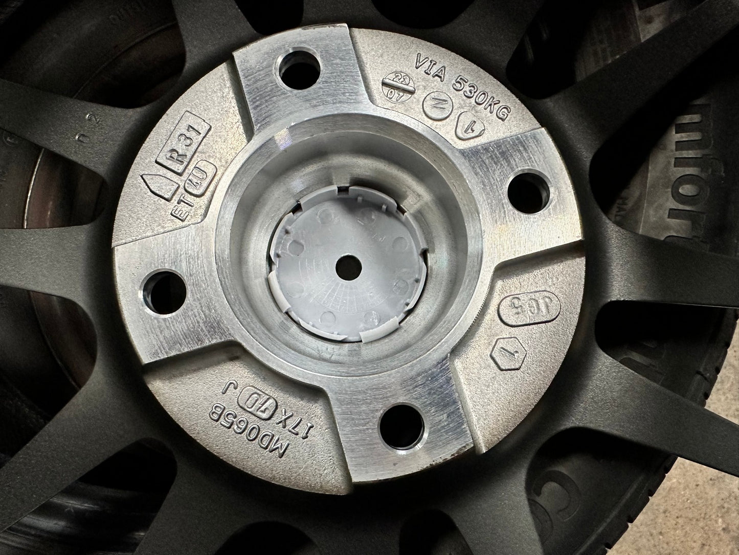 New 17X7 ET40 Advanti Ameros Rim (4 wheel) Gloss Gunmetal 4X114.3