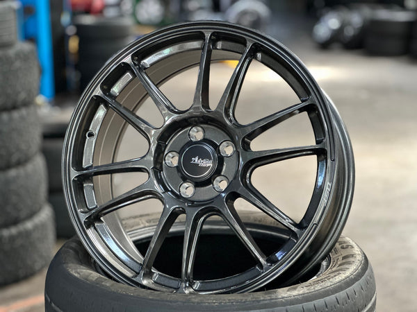 New 17X7 ET40 Advanti Ameros Rim (4 wheel) Gloss Gunmetal 5X100