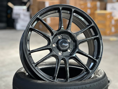 New 17X7 ET40 Advanti Ameros Rim (4 wheel) Gloss Gunmetal 5X100