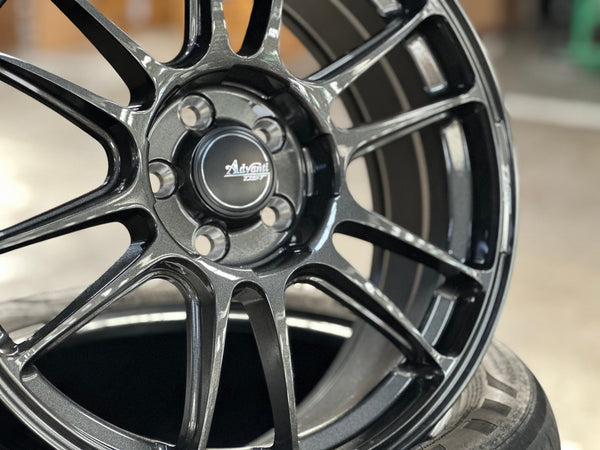 New 17X7 ET40 Advanti Ameros Rim (4 wheel) Gloss Gunmetal 5X100