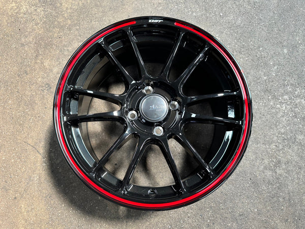 New 15X7.5 ET35 Advanti Ameros Rim (4 wheel) Gloss Black 4X100