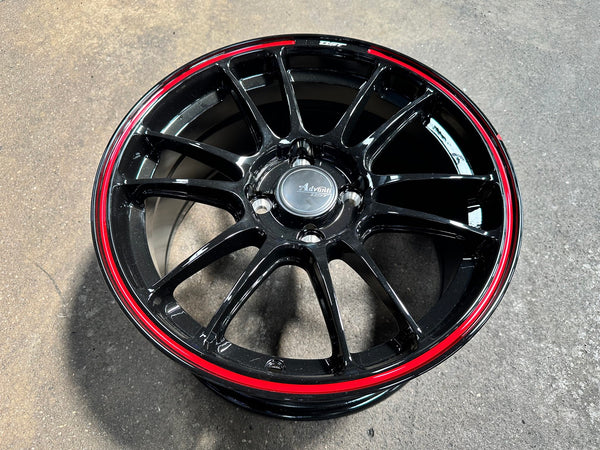 New 15X7.5 ET35 Advanti Ameros Rim (4 wheel) Gloss Black 4X100