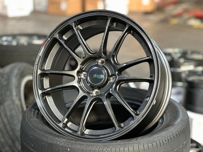 New 15X7.5 ET35 Advanti Ameros Rim (4 wheel) Gloss Gunmetal 4X100