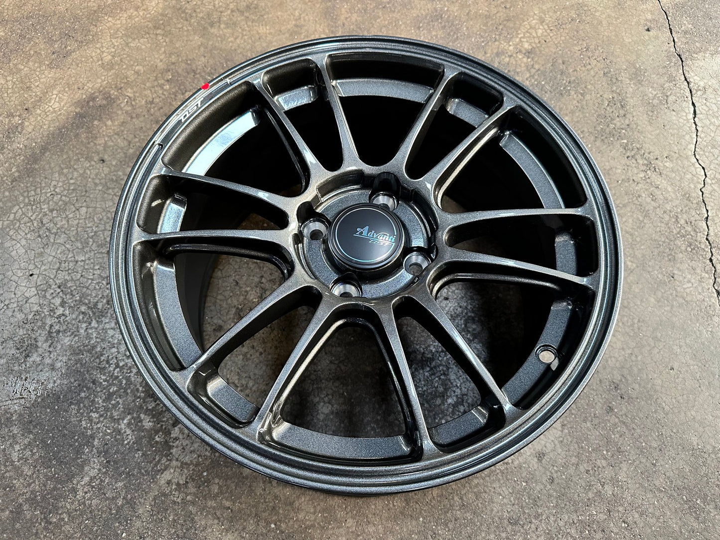 New 15X7.5 ET35 Advanti Ameros Rim (4 wheel) Gloss Gunmetal 4X100