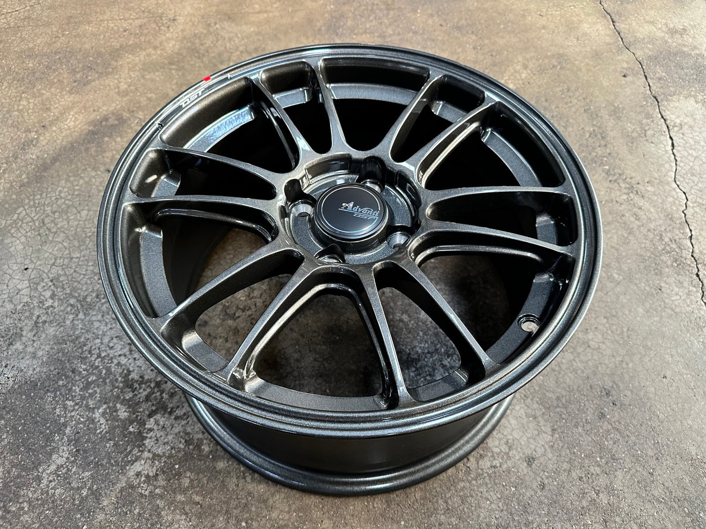 New 15X7.5 ET35 Advanti Ameros Rim (4 wheel) Gloss Gunmetal 4X100