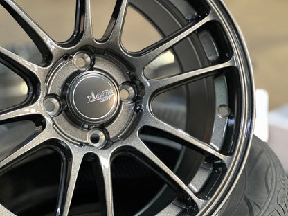 New 15X7.5 ET35 Advanti Ameros Rim (4 wheel) Gloss Gunmetal 4X100