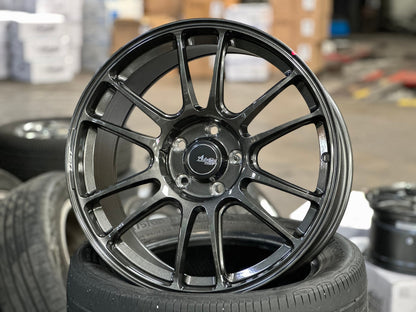 New 18X8.5 ET42 Advanti Ameros Rim (4 wheel) Gloss Gunmetal 5X112