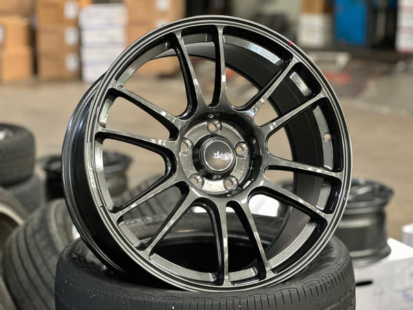 New 18X8.5 ET42 Advanti Ameros Rim (4 wheel) Gloss Gunmetal 5X112