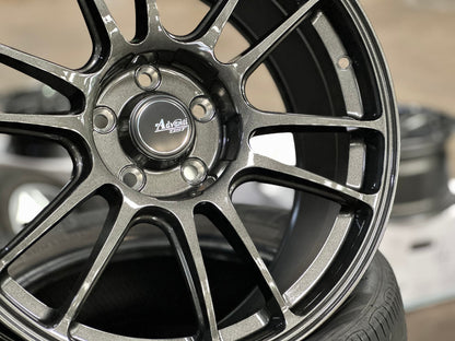 New 18X8.5 ET42 Advanti Ameros Rim (4 wheel) Gloss Gunmetal 5X112