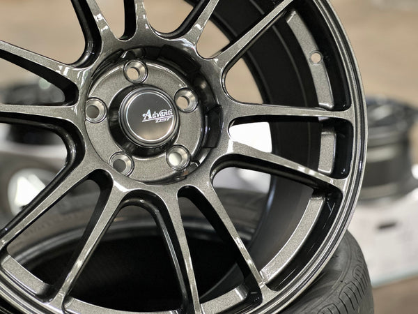 New 18X8.5 ET42 Advanti Ameros Rim (4 wheel) Gloss Gunmetal 5X112