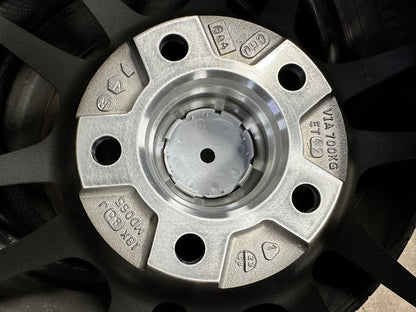 New 18X8.5 ET42 Advanti Ameros Rim (4 wheel) Gloss Gunmetal 5X112