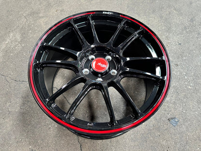 New 18X8.5 ET42 Advanti Ameros Rim (4 wheel) Gloss Black 5X114.3