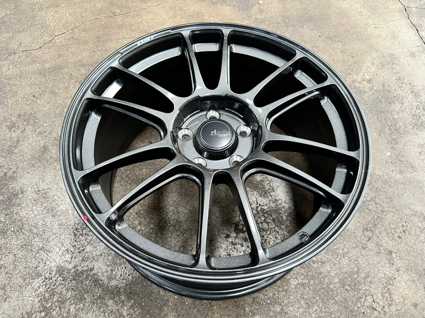 New 18X8.5 ET42 Advanti Ameros Rim (4 wheel) Gloss Gunmetal 5X114.3