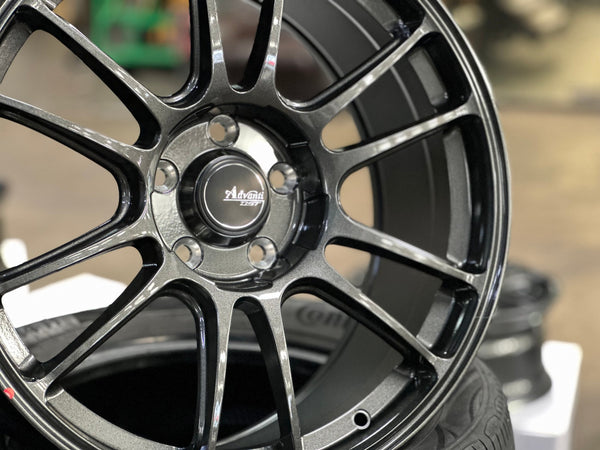 New 18X8.5 ET42 Advanti Ameros Rim (4 wheel) Gloss Gunmetal 5X114.3