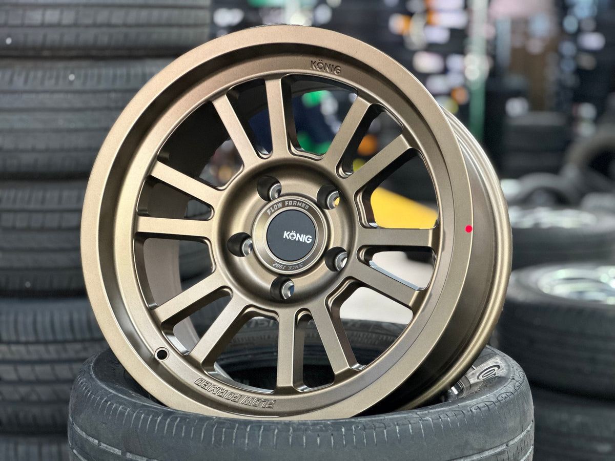 New 17X9 ET-12 Konig Hypertrail HT1 Rim (5 wheel) Matt Bronze 5X127