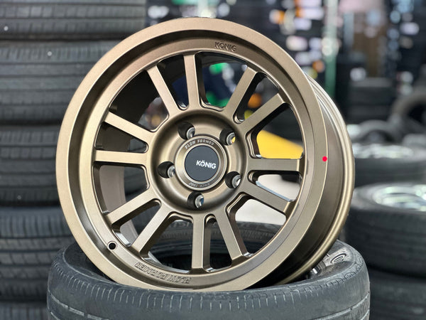 New 17X9 ET-12 Konig Hypertrail HT1 Rim (5 wheel) Matt Bronze 5X127