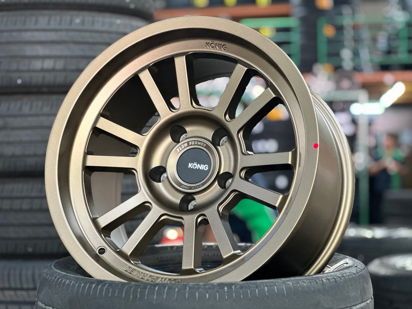 New 17X9 ET-12 Konig Hypertrail HT1 Rim (5 wheel) Matt Bronze 5X127