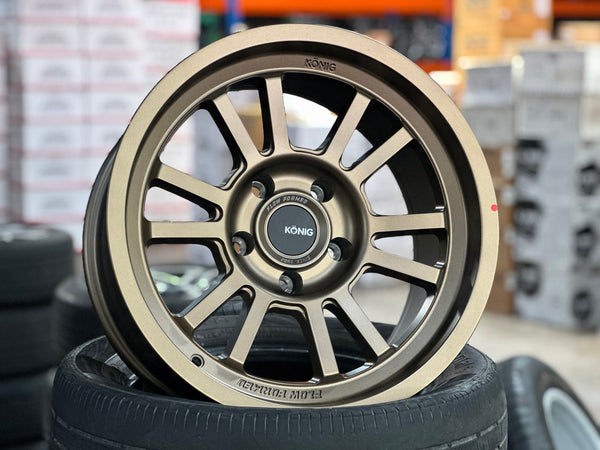 New 17X9 ET-12 Konig Hypertrail HT1 Rim (5 wheel) Matt Bronze 5X127