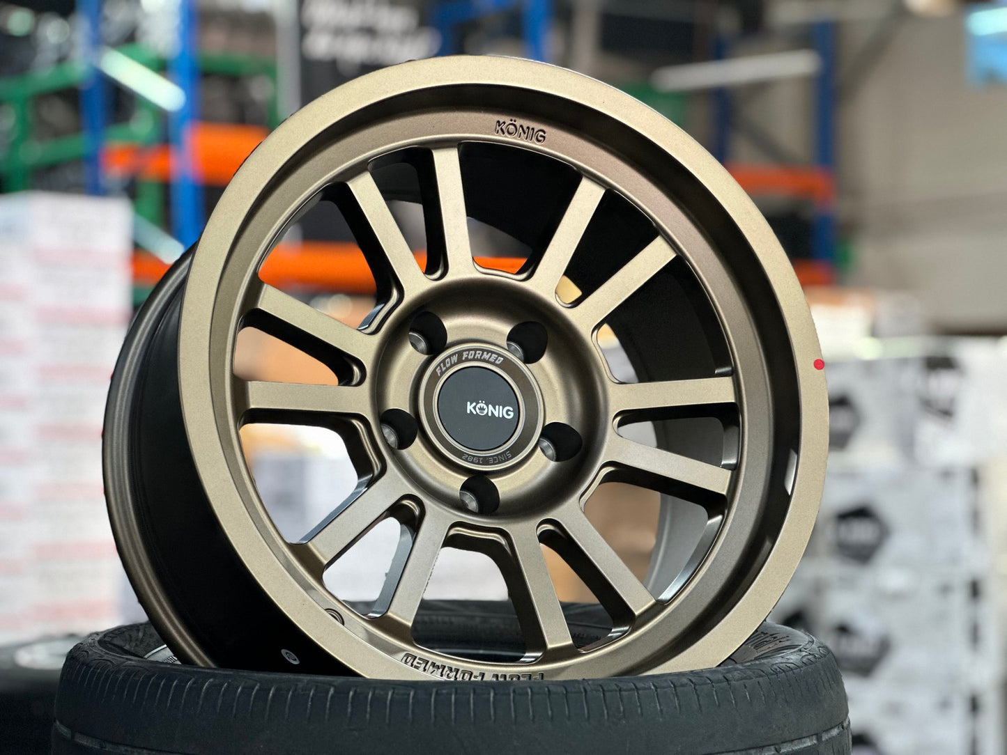 New 17X9 ET-12 Konig Hypertrail HT1 Rim (5 wheel) Matt Bronze 5X127