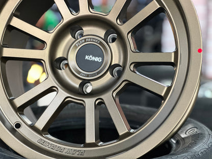 New 17X9 ET-12 Konig Hypertrail HT1 Rim (5 wheel) Matt Bronze 5X127