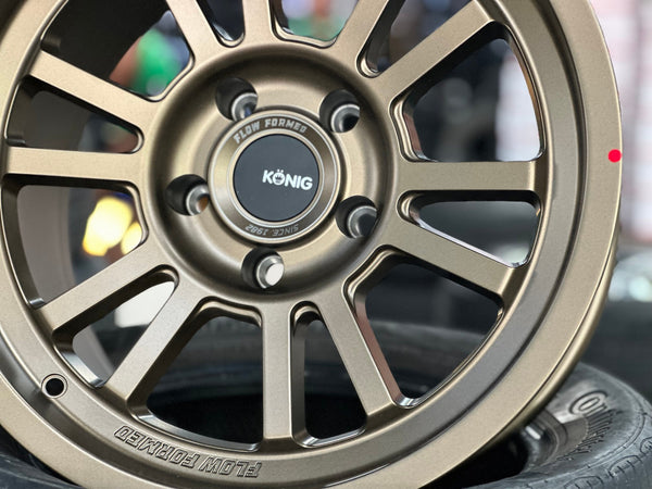 New 17X9 ET-12 Konig Hypertrail HT1 Rim (5 wheel) Matt Bronze 5X127