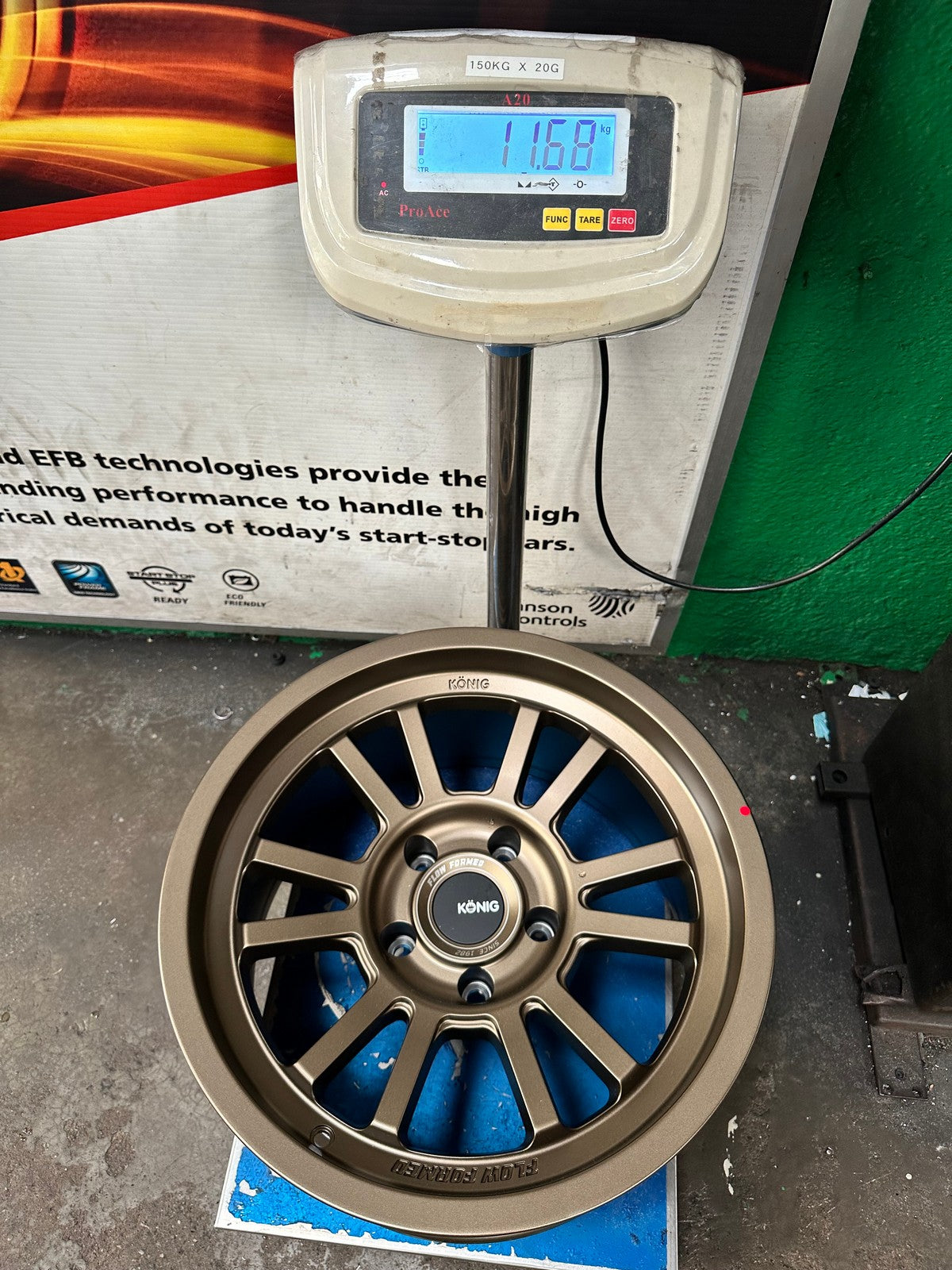 New 17X9 ET-12 Konig Hypertrail HT1 Rim (5 wheel) Matt Bronze 5X127