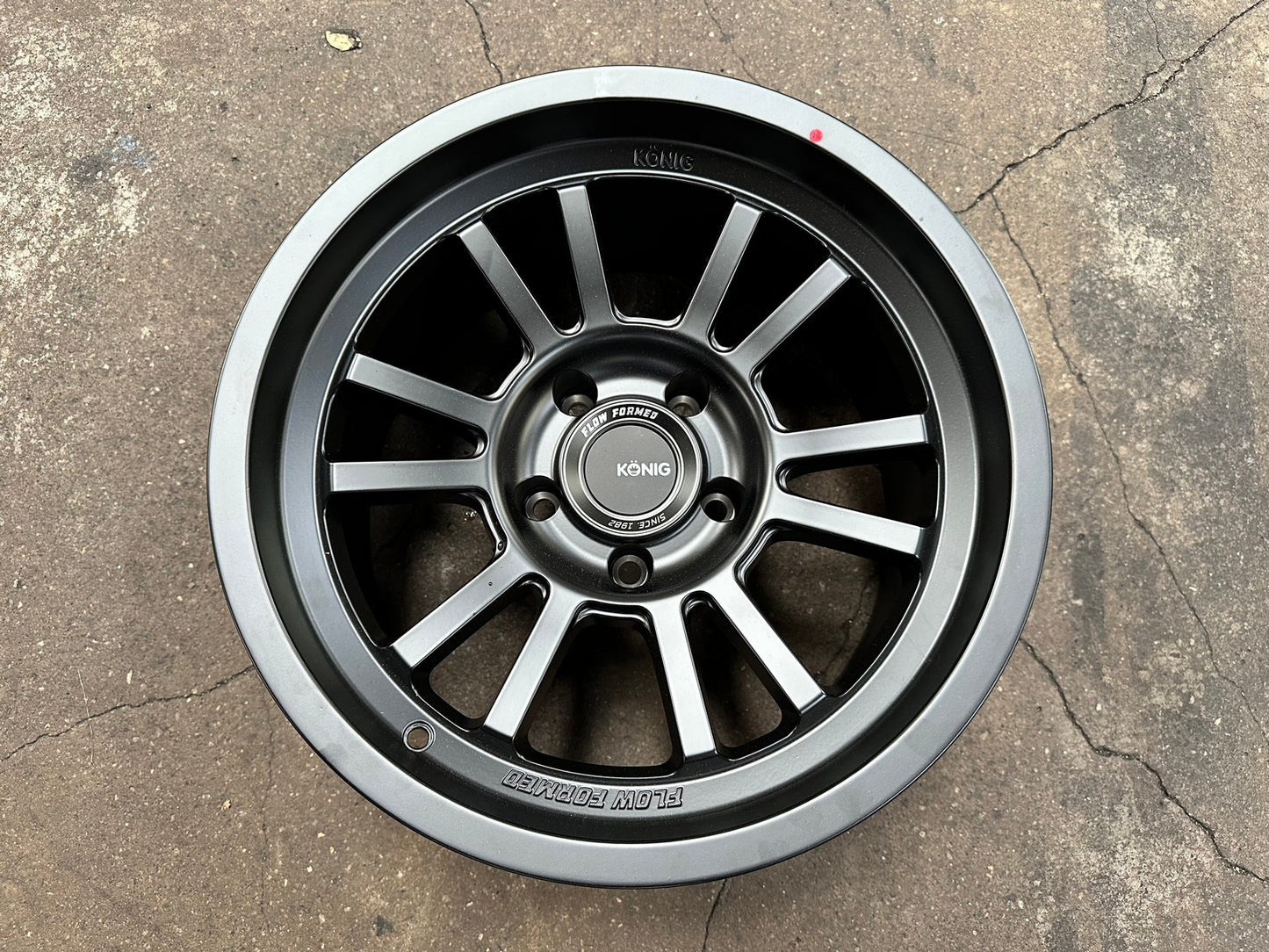 New 17X9 ET-12 Konig Hypertrail HT1 Rim (5 wheel) Matt Black 5X127