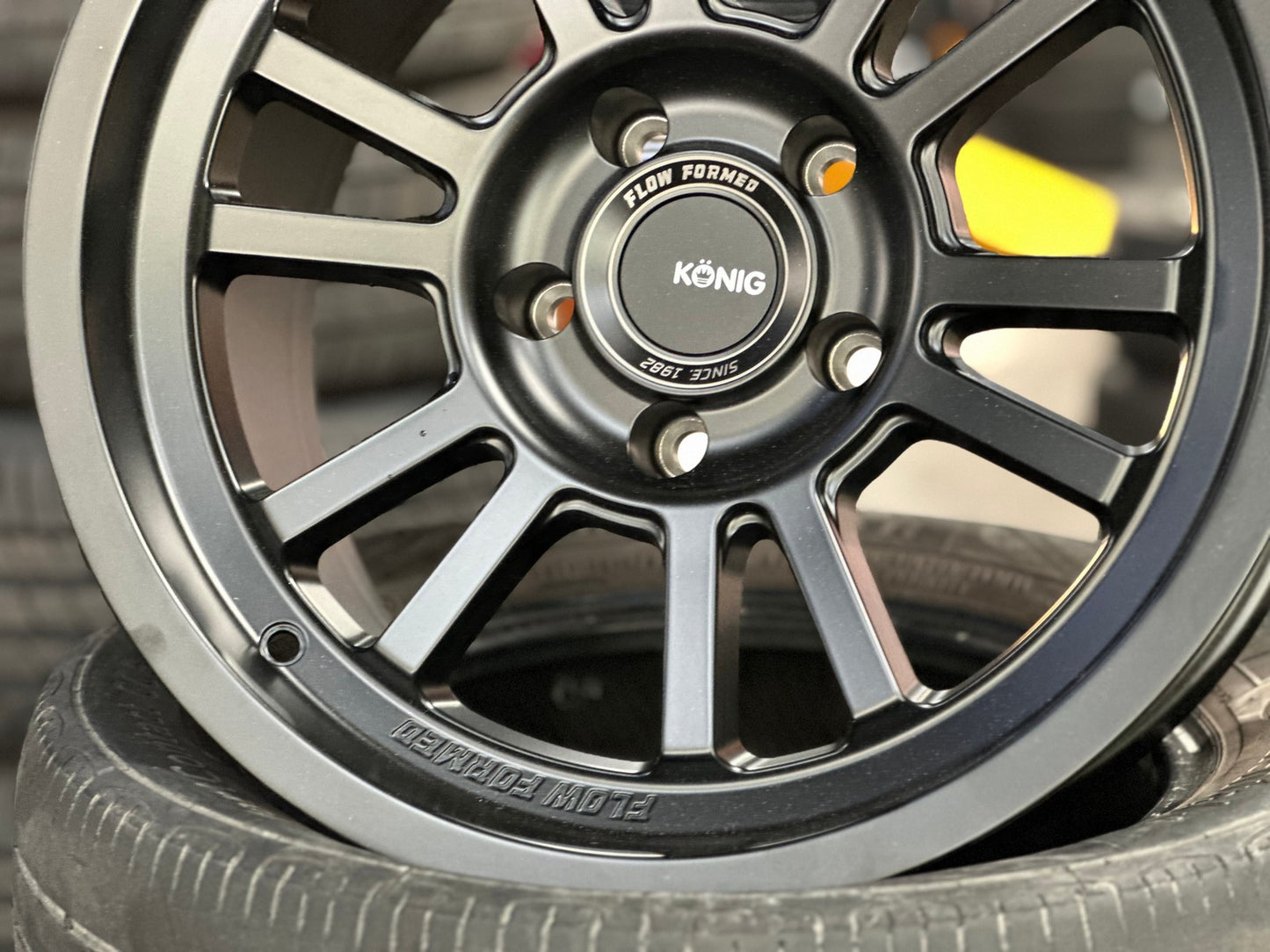 New 17X9 ET-12 Konig Hypertrail HT1 Rim (5 wheel) Matt Black 5X127