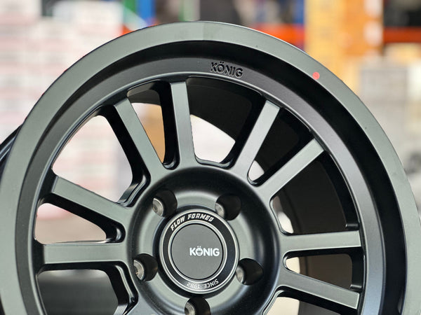 New 17X9 ET-12 Konig Hypertrail HT1 Rim (5 wheel) Matt Black 5X127