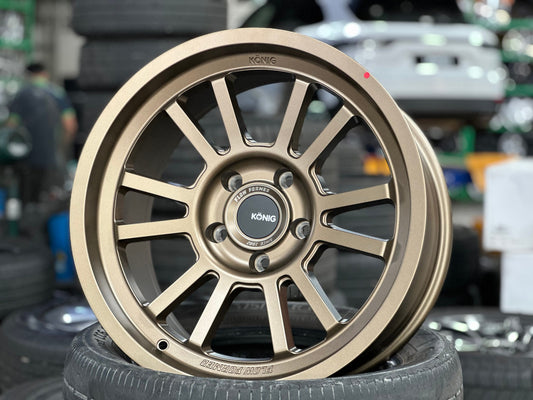 New 18X9 ET0 Konig Hypertrail HT1 Rim (5 wheel) Matt Bronze 5X127
