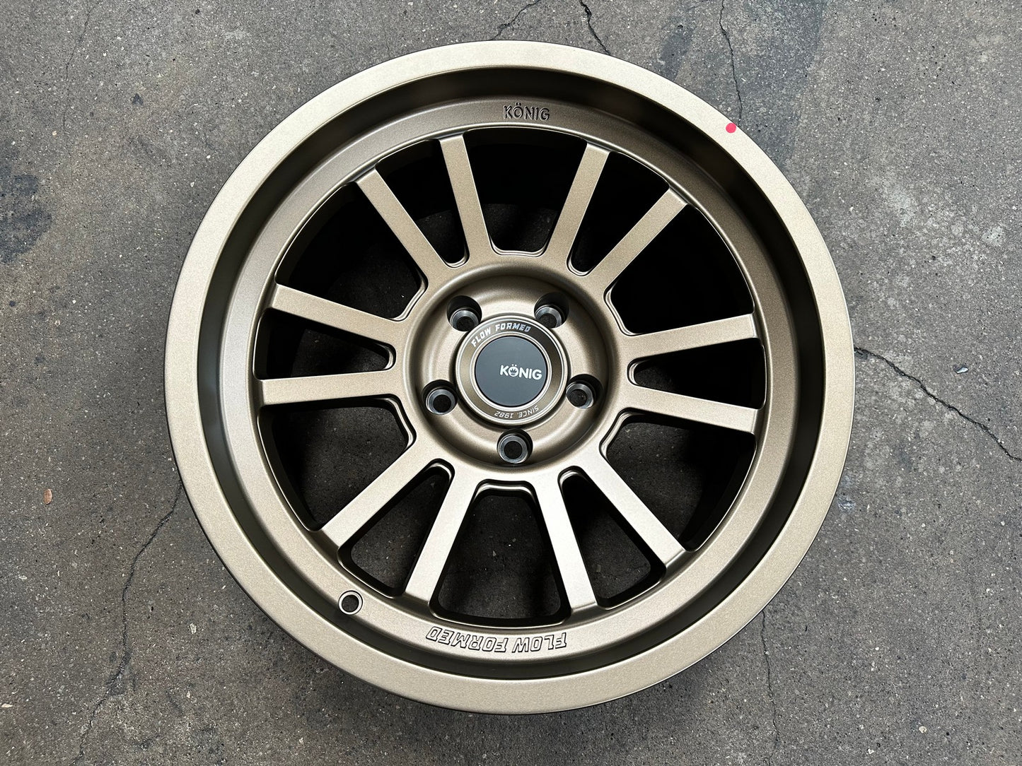 New 18X9 ET0 Konig Hypertrail HT1 Rim (5 wheel) Matt Bronze 5X127