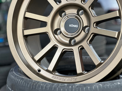 New 18X9 ET0 Konig Hypertrail HT1 Rim (5 wheel) Matt Bronze 5X127