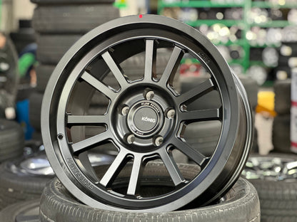 New 18X9 ET0 Konig Hypertrail HT1 Rim (5 wheel) Matt Black 5X127