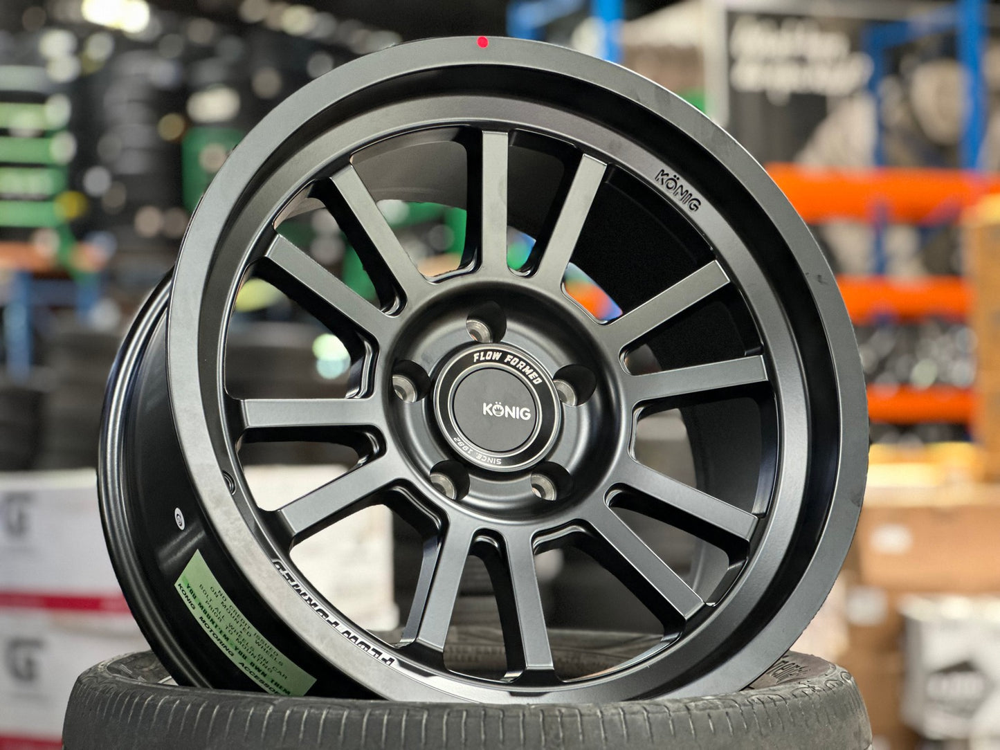 New 18X9 ET0 Konig Hypertrail HT1 Rim (5 wheel) Matt Black 5X127