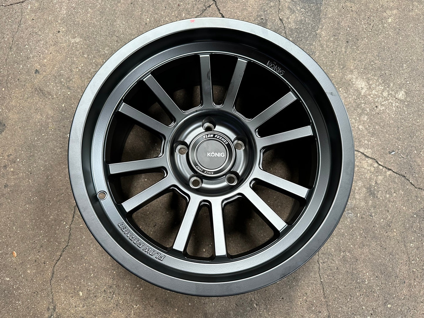 New 18X9 ET0 Konig Hypertrail HT1 Rim (5 wheel) Matt Black 5X127