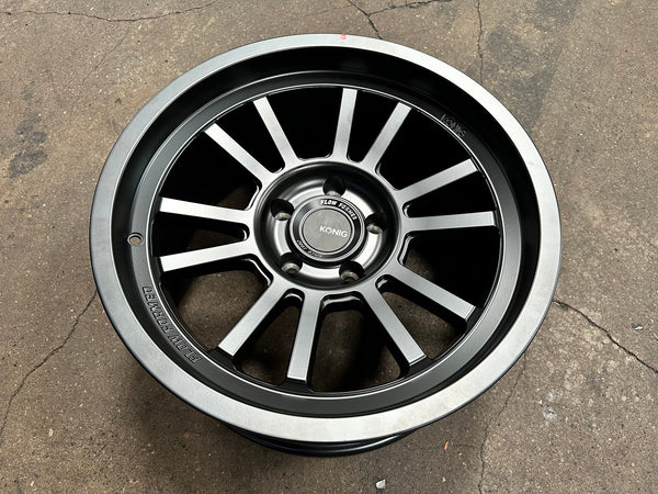 New 18X9 ET0 Konig Hypertrail HT1 Rim (5 wheel) Matt Black 5X127