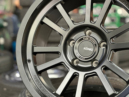 New 18X9 ET0 Konig Hypertrail HT1 Rim (5 wheel) Matt Black 5X127