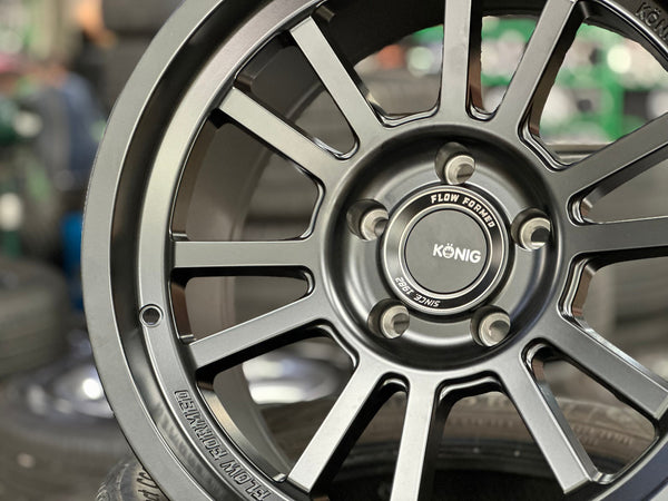 New 18X9 ET0 Konig Hypertrail HT1 Rim (5 wheel) Matt Black 5X127