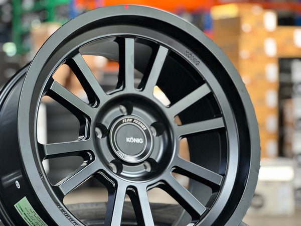 New 18X9 ET0 Konig Hypertrail HT1 Rim (5 wheel) Matt Black 5X127