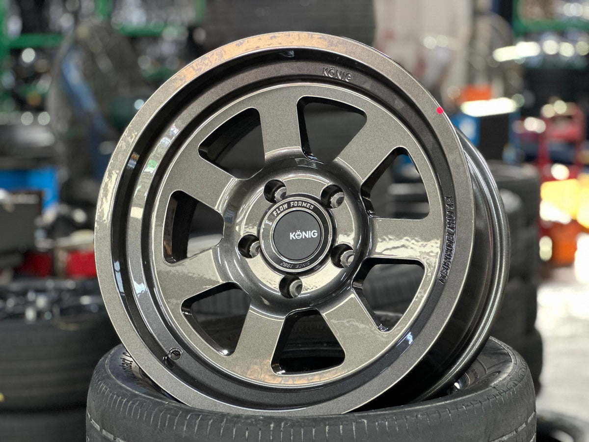 New 17X9 ET-12 Konig Hypertrail HT2 Rim (5 wheel) Gloss Gunmetal 5X127