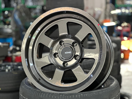 New 17X9 ET-12 Konig Hypertrail HT2 Rim (5 wheel) Gloss Gunmetal 5X127